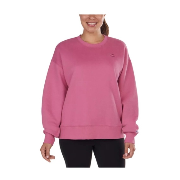 Champion Pink Long Sleeve Logo Fleece Sweatshirt NWT Size 3X - Picture 1 of 7